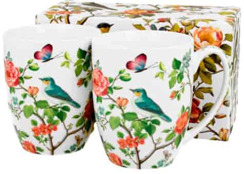 PTAKI NA GAŁĘZI KUBEK KOMPLET 2EL W PUDEŁKU 360ml