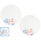 BN SNOWMAN TALERZ DESEROWY 19,2cm KOMPLET 2SZT