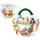 BN CHRISTMAS VILLAGE KUBEK 460ml + OPAK Z RĄCZKĄ