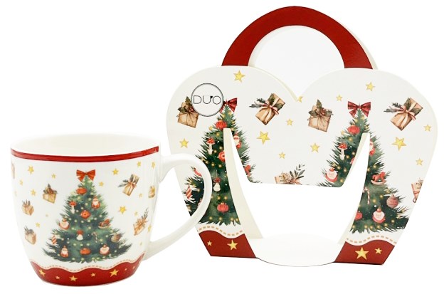 BN CHRISTMAS TREE KUBEK 460ml + OPAK Z RĄCZKĄ