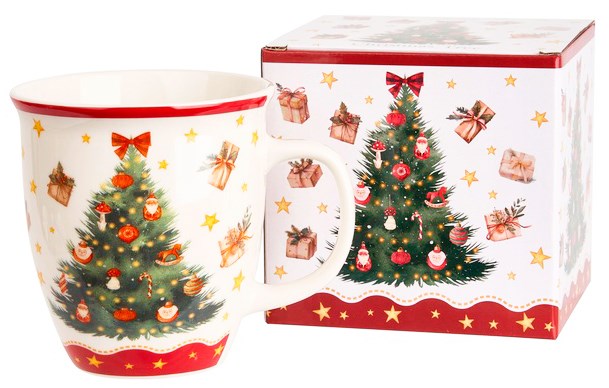 BN CHRISTMAS TREE KUBEK W PUDEŁKU 650ml