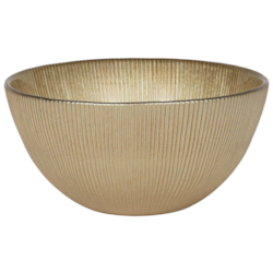 GOLD GLASS MISKA DEKORACYJNA 15x7cm 23108323