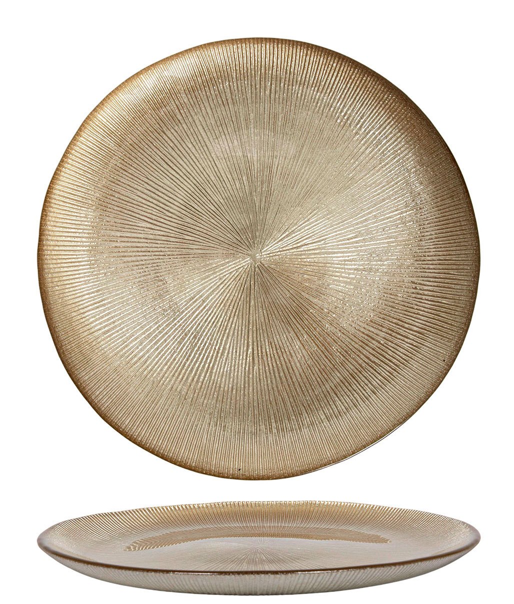 GOLD GLASS TALERZ PATERA 21cm 23108331