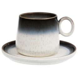 LUNA LINE FILIŻANKA ZE SPODKIEM 1+1 250ml luz