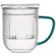 JUSTINE GREEN KUBEK ZAPARZACZ SZKLANY 0,4L