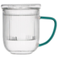 JUSTINE GREEN KUBEK ZAPARZACZ SZKLANY 0,4L
