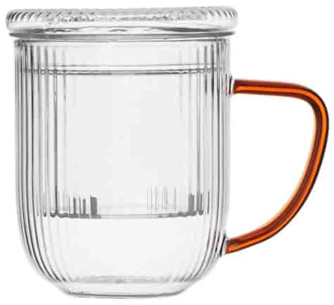 JUSTINE AMBER KUBEK ZAPARZACZ SZKLANY 0,4L