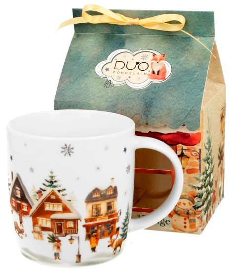 BN CHRISTMAS VILLAGE KUBEK 400ml + OPAK DOMEK