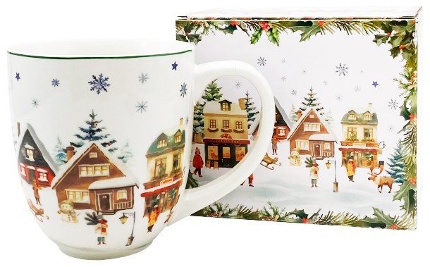 BN CHRISTMAS VILLAGE KUBEK KUBAS W PUDEŁKU 1000ml