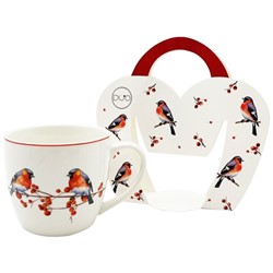BN CHRISTMAS BIRDS KUBEK 460ml + OPAK Z RĄCZKĄ