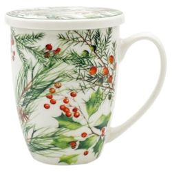 BN CHRISTMAS LEAVES KUBEK ZAPARZACZ 360ml