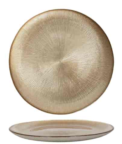 GOLD GLASS TALERZ PATERA 27cm 23108340