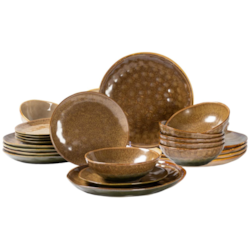 OMBRES INSTA KOMPLET OBIADOWY 18EL BROWN GREEN BZ