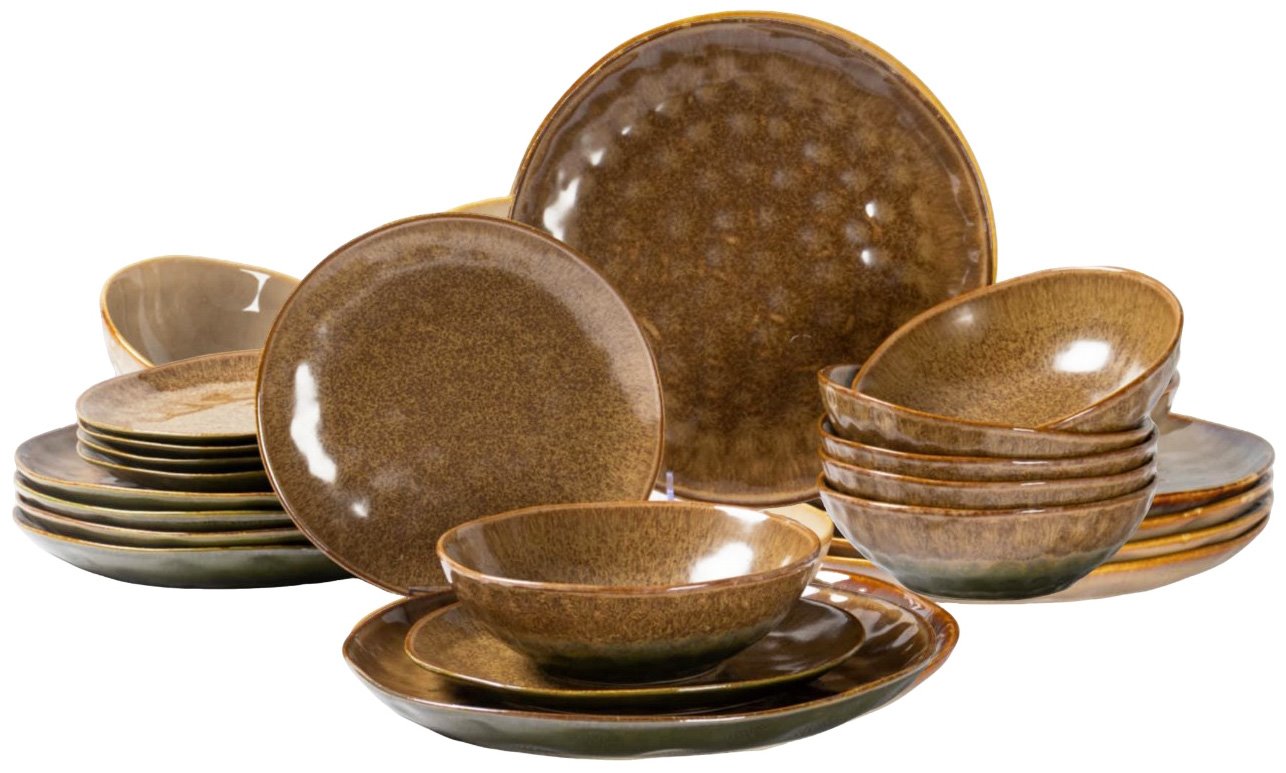 OMBRES INSTA KOMPLET OBIADOWY 18EL BROWN GREEN