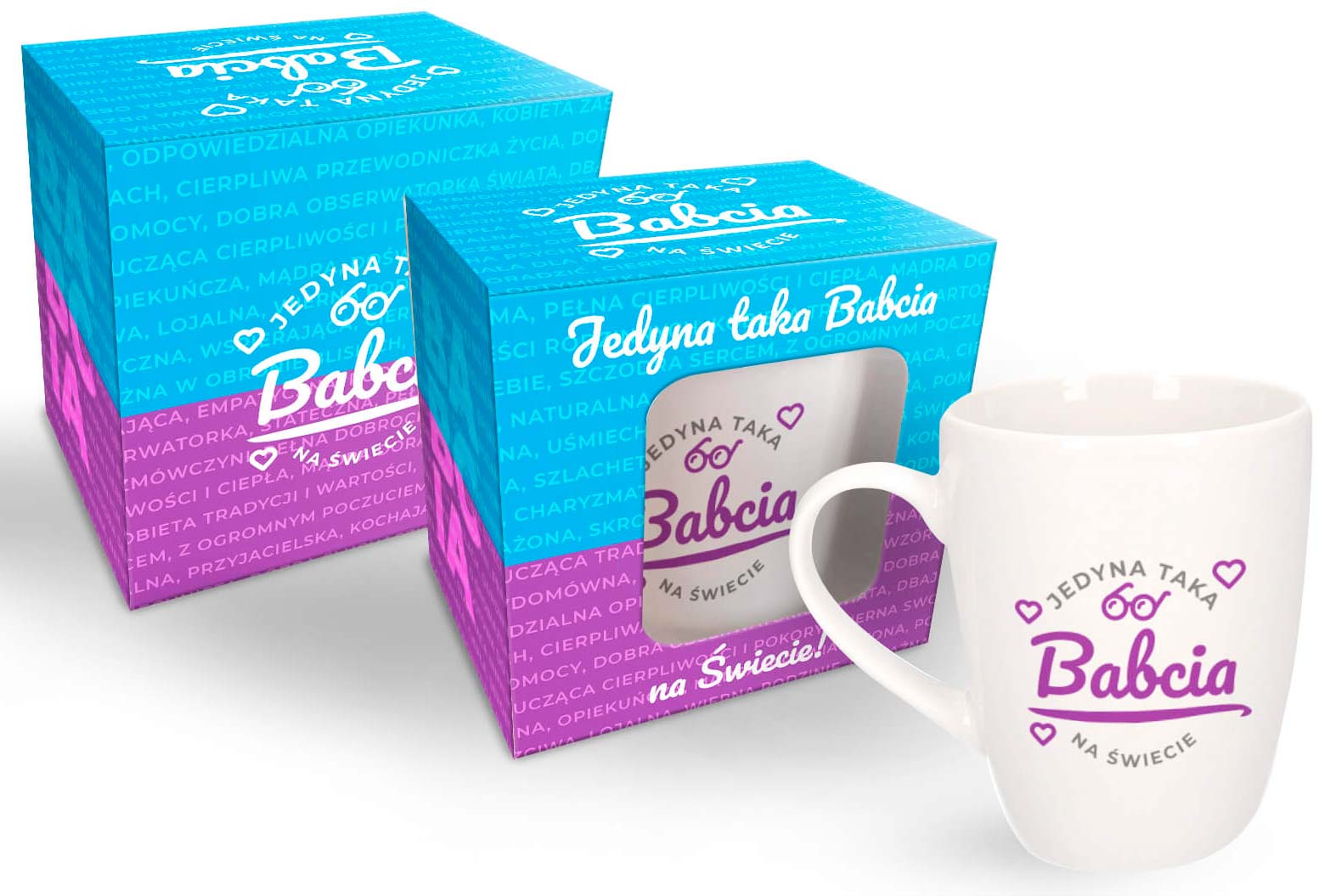 DZIEŃ BABCI KUBEK 300ml JEDYNA TAKA BABCIA...