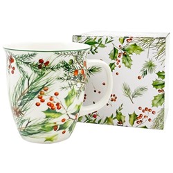 BN CHRISTMAS LEAVES KUBEK W PUDEŁKU 650ml