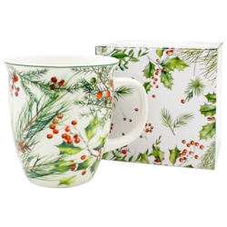 BN CHRISTMAS LEAVES KUBEK W PUDEŁKU 650ml