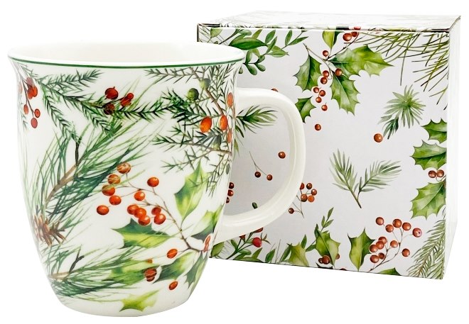 BN CHRISTMAS LEAVES KUBEK W PUDEŁKU 650ml