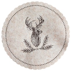 MATA FILCOWA NA STÓŁ OKRĄGŁA 35cm DEER BEIGE BN