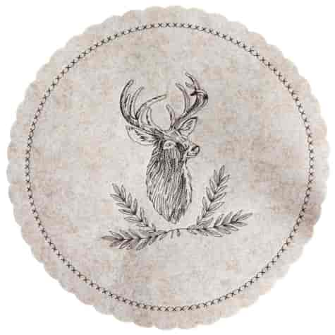 BN MATA FILCOWA NA STÓŁ OKRĄGŁA 35cm DEER BEIGE