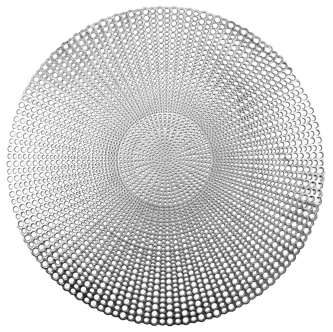 MATA GLAMOUR NA STÓŁ OKRĄGŁA 40cm SILVER