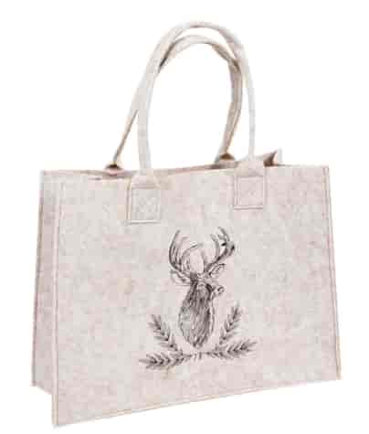 BN DEER BEIGE TORBA FILCOWA 35x12x25cm 23099395