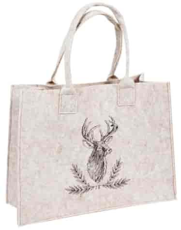 BN DEER BEIGE TORBA FILCOWA 40x15x30cm 23099395