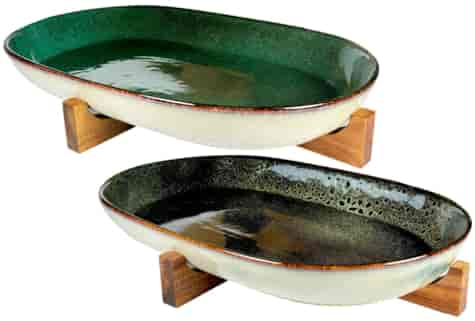 OMBRES  TALERZ PÓŁMISEK DUŻY 44x28x6cm