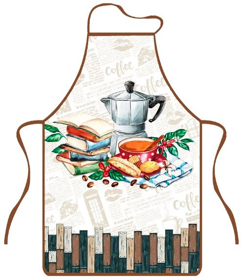COFFEE FARTUCH KUCHENNY 50x76cm KAWA F23S219