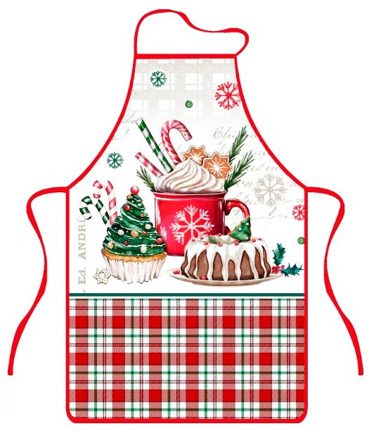 HOLIDAY FARTUCH KUCHENNY 50x76cm KUBEK F24A2106B