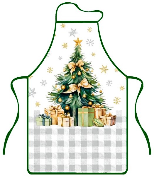 HOLIDAY FARTUCH KUCHENNY 50x76cm CHOINKA F24A2117