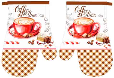 RĘKAWICE KUCHENNE MAGNES KPL 2szt COFFEE F22A1111