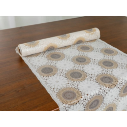 BIEŻNIK NA ŁAWE PCV 0,50 KW-1664F EKRI/BRĄZ