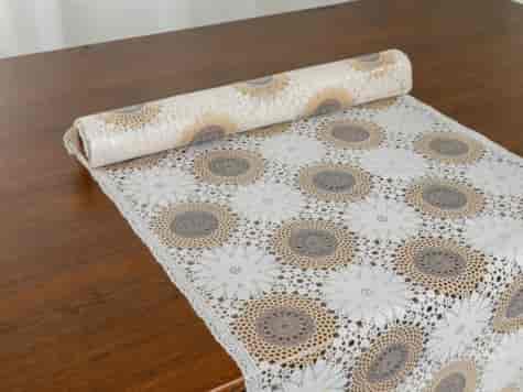 BIEŻNIK NA ŁAWE PCV 0,50 KW-1664F EKRI/BRĄZ