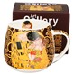 GUSTAV KLIMT KISS BROWN KUBEK BARYŁKA 430ml
