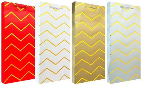 TOREBKA PREZENTOWA 12,5x8x36cm WINO JUS-0933B