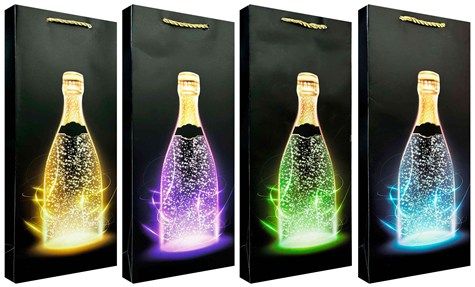 TOREBKA PREZENTOWA 12,5x8x36cm WINO JUS-1056B