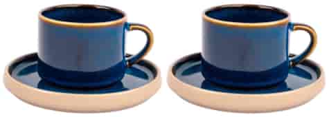 STACK BLUE KOMPLET FILIŻANEK 2+2 250ml