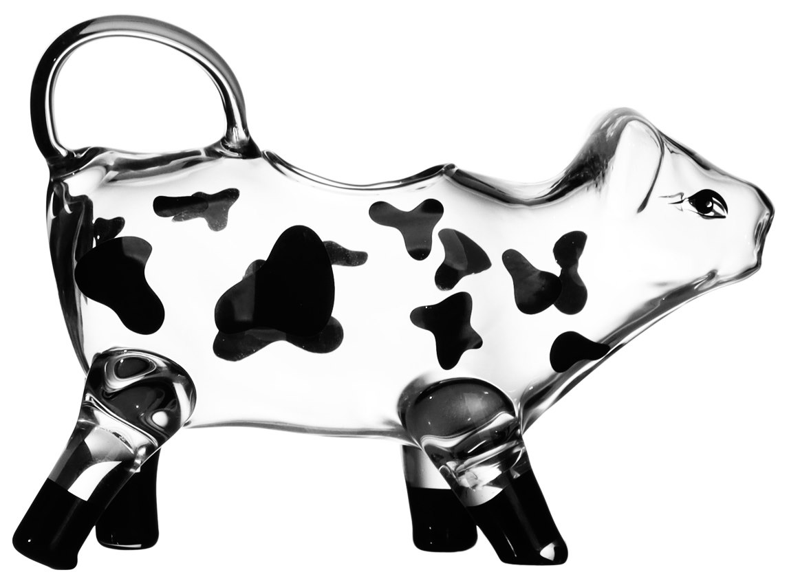 KRÓWKA DZBANEK ŚMIETANKA MLEKO SZKLANY 120ml