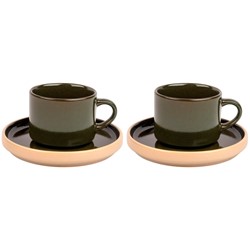 STACK GREEN KOMPLET FILIŻANEK 2+2 250ml