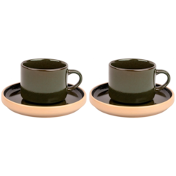 STACK GREEN KOMPLET FILIŻANEK 2+2 250ml