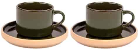 STACK GREEN KOMPLET FILIŻANEK 2+2 250ml