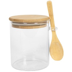 BAMBUS POJEMNIK SZKLANY + ŁYŻECZKA 400ml 23467476