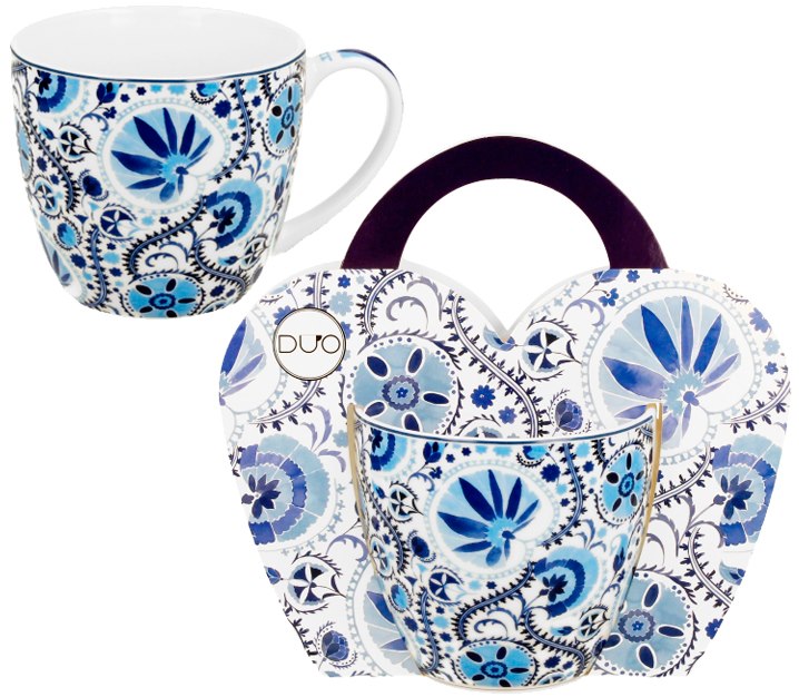 NARESH BLUE KUBEK 460ml + OPAKOWANIE Z RĄCZKĄ