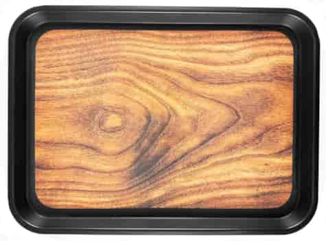 TACA WOODEN ANTYPOŚLIZGOWA PROSTOKĄTNA 45x35cm