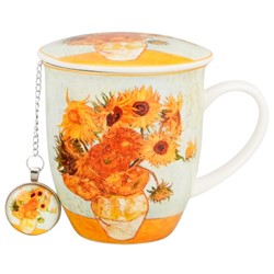 SUNFLOWERS KUBEK ZAPARZACZ W PUDEŁKU 400ml