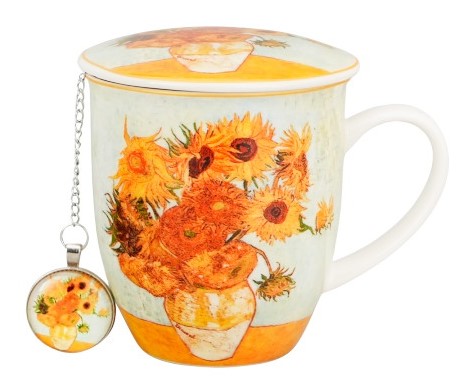 SUNFLOWERS KUBEK ZAPARZACZ W PUDEŁKU 400ml