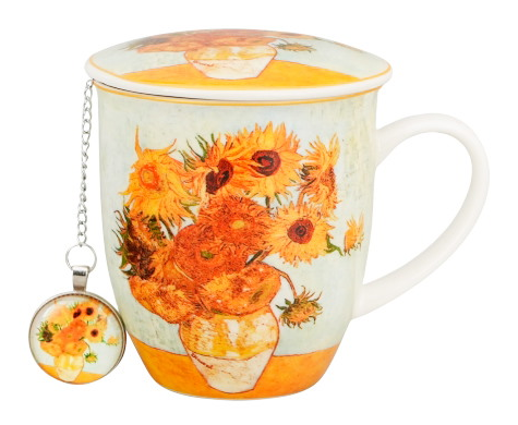 SUNFLOWERS KUBEK ZAPARZACZ ZAWIESZKA 400ml