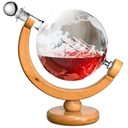 GLOBE KARAFKA ŁÓDŹ SZKLANA 600ml NA STOJAKU GLOBUS