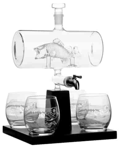 FISH WHISKY SET KRANIK 1+4 NA STOJAKU